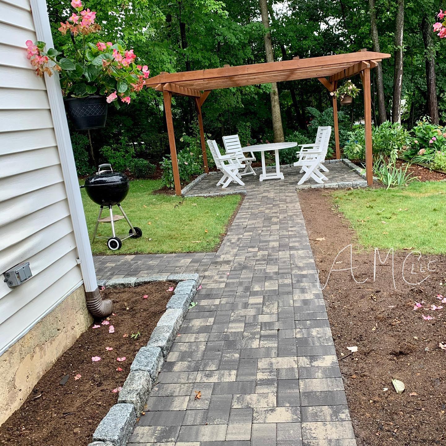 Oxford, CT - Stone Patio & Walkway - Stamped Concrete ...