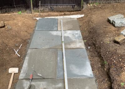 Stone Walkway & Retaining Wall Project in Orange, CT