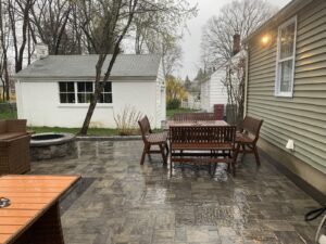 Stone Paver Patio and Firepit Installation Project