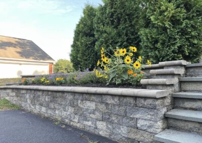 Retaining Wall Installation Project in Southington, CT by Arnold's Masonry and Construction