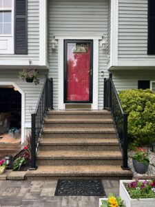 Iron Railing Install in Connecticut by Arnold's Masonry and Construction