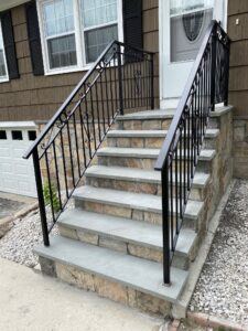 Iron Railing Installation by Arnold's Masonry and Construction in Waterbury, CT
