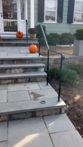 Iron Railing Installation by Arnold's Masonry and Construction in Waterbury, CT