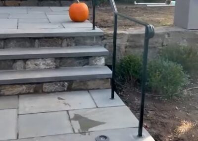 Iron Railing Installation by Arnold's Masonry and Construction in Waterbury, CT